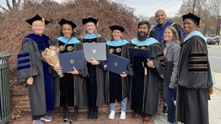 Fall 2022 Doctoral Hooding Ceremony: Smiles and Celebrations