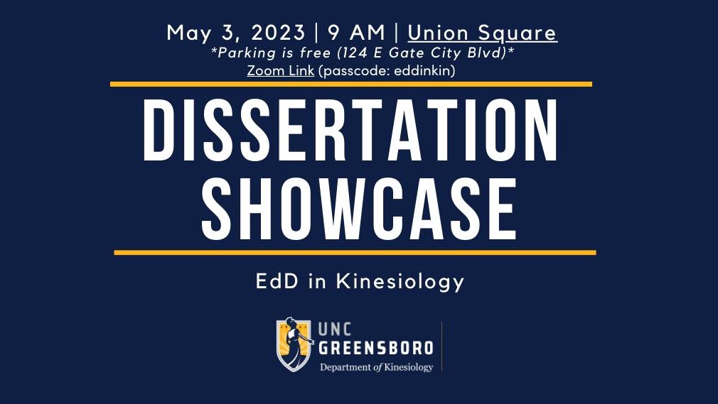 Ed.D. in Kinesiology 2023 Dissertation Research