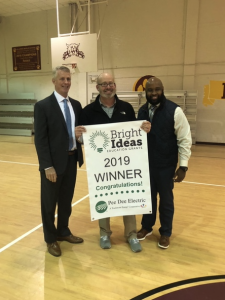 Allen Adeimy with Bright Ideas Education Grant