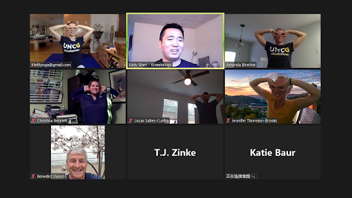 Zoom call for ed.d. social gathering