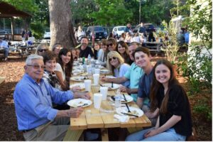 Group of people sitting at a table