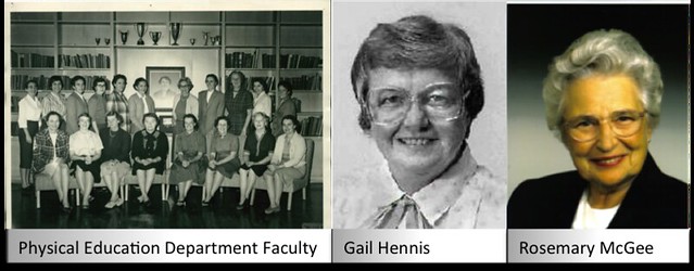 Photo of Physical Education Department Faculty, Gail Hennis, and Rosemary McGee